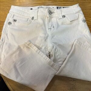 Miss Me Women's Bermuda Shorts  14 Light Pink‎ Five Pockets Faux Crystal Detail
